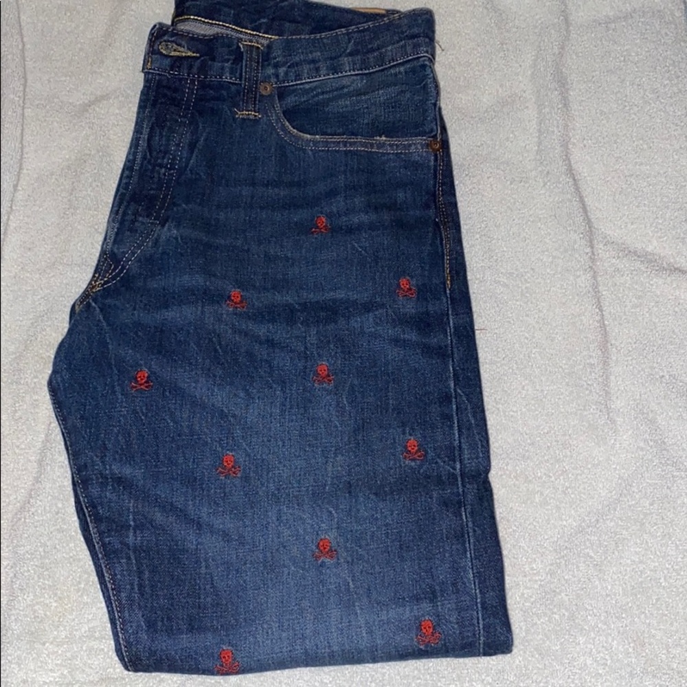 Polo Ralph Lauren Embroidered Skull Jeans